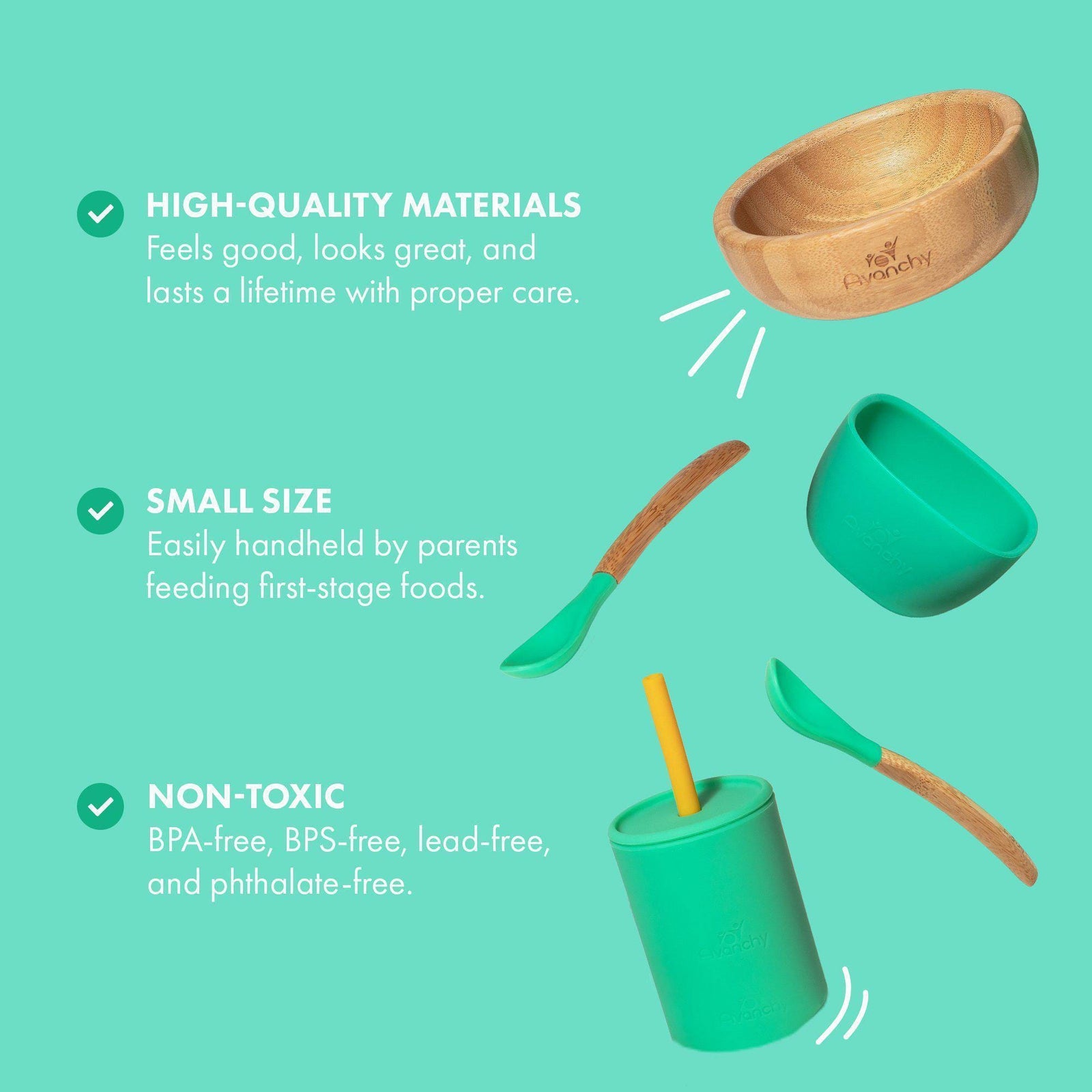 Avanchy La Petite Silicone Mini 6 oz. Baby Cup + Straw Avanchy La Petite Silicone Mini 6 oz. Baby Cup + Straw 