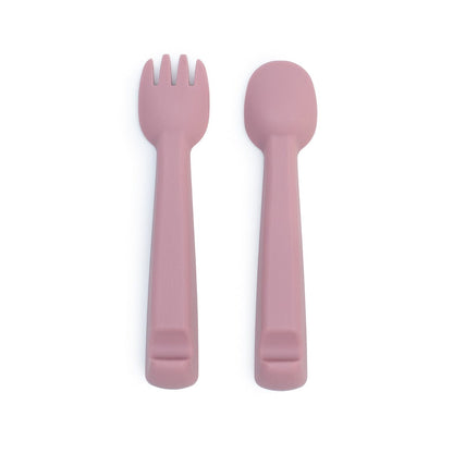 We Might Be Tiny Silicone Feedie Fork & Spoon Set We Might Be Tiny Silicone Feedie Fork & Spoon Set 