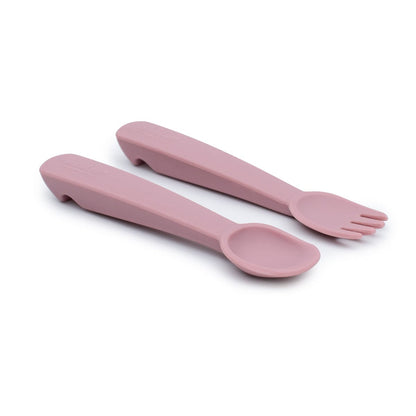 We Might Be Tiny Silicone Feedie Fork & Spoon Set We Might Be Tiny Silicone Feedie Fork & Spoon Set 