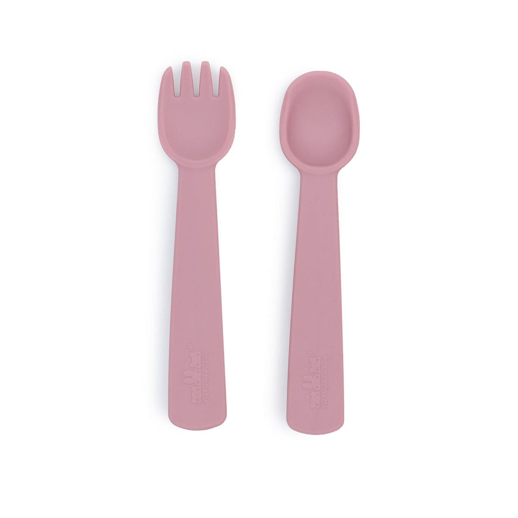 We Might Be Tiny Silicone Feedie Fork & Spoon Set We Might Be Tiny Silicone Feedie Fork & Spoon Set 