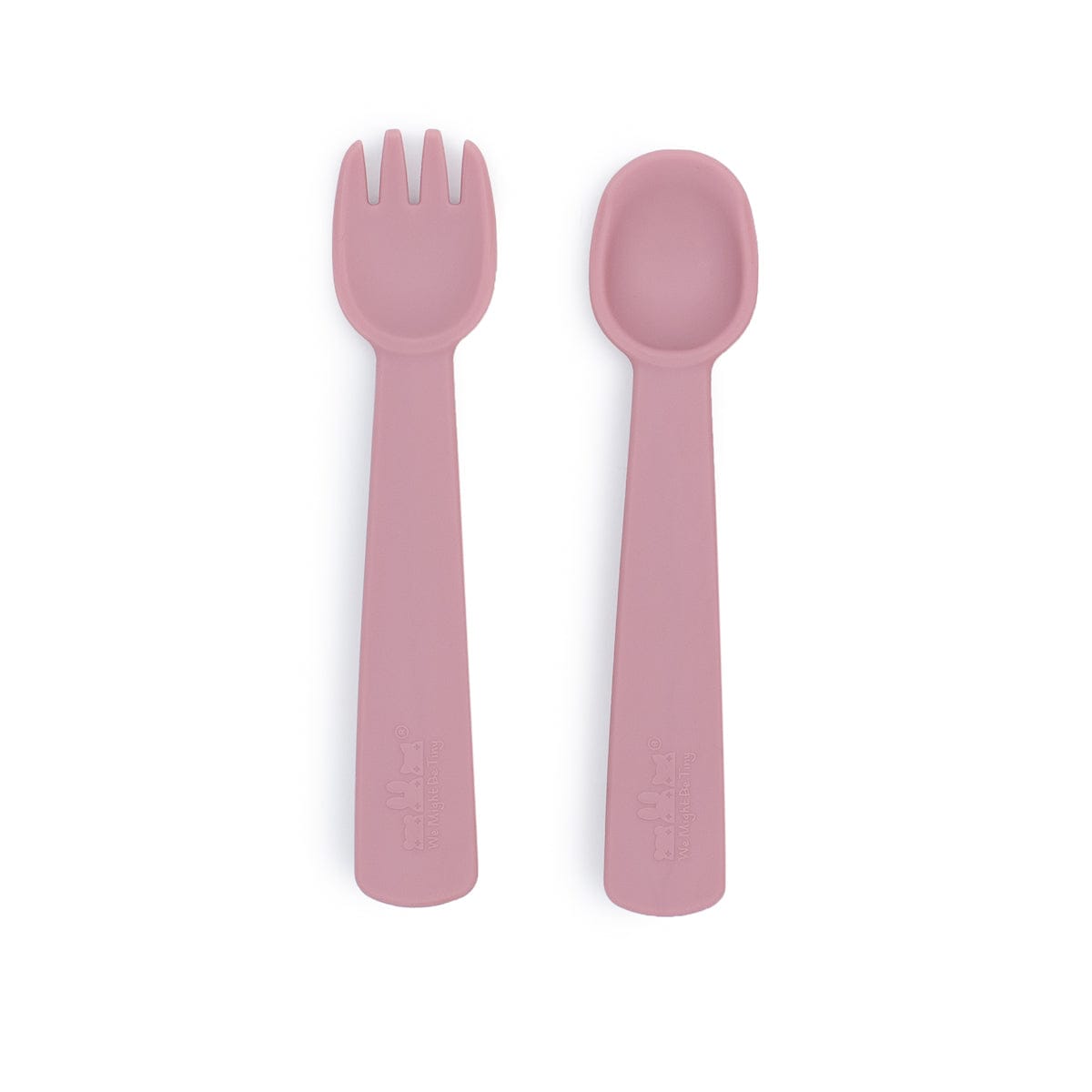 We Might Be Tiny Silicone Feedie Fork & Spoon Set We Might Be Tiny Silicone Feedie Fork & Spoon Set 