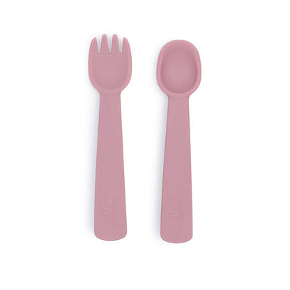We Might Be Tiny Silicone Feedie Fork & Spoon Set We Might Be Tiny Silicone Feedie Fork & Spoon Set 