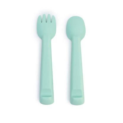 We Might Be Tiny Silicone Feedie Fork & Spoon Set We Might Be Tiny Silicone Feedie Fork & Spoon Set 