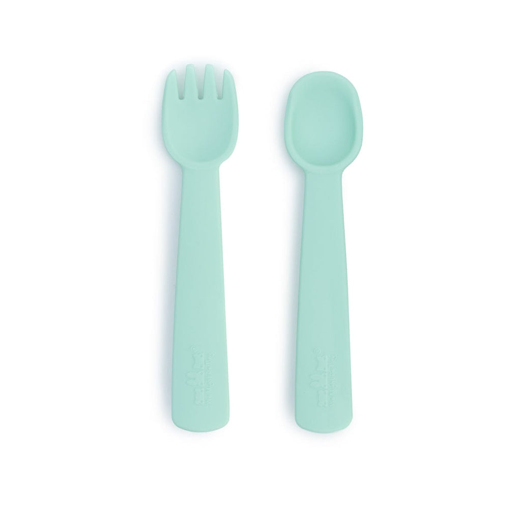 We Might Be Tiny Silicone Feedie Fork & Spoon Set We Might Be Tiny Silicone Feedie Fork & Spoon Set 