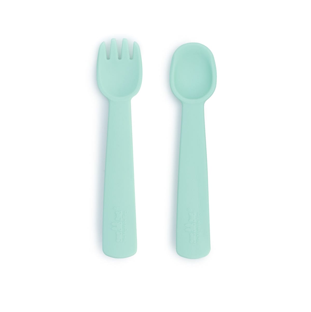 We Might Be Tiny Silicone Feedie Fork & Spoon Set We Might Be Tiny Silicone Feedie Fork & Spoon Set 