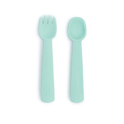 We Might Be Tiny Silicone Feedie Fork & Spoon Set We Might Be Tiny Silicone Feedie Fork & Spoon Set 