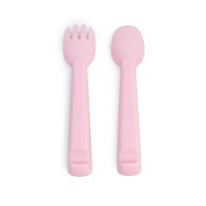 We Might Be Tiny Silicone Feedie Fork & Spoon Set We Might Be Tiny Silicone Feedie Fork & Spoon Set 