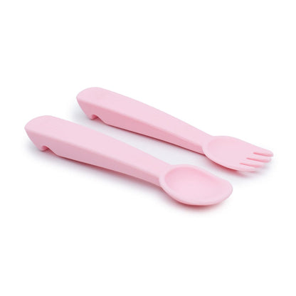 We Might Be Tiny Silicone Feedie Fork & Spoon Set We Might Be Tiny Silicone Feedie Fork & Spoon Set 