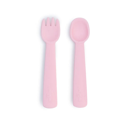 We Might Be Tiny Silicone Feedie Fork & Spoon Set We Might Be Tiny Silicone Feedie Fork & Spoon Set 