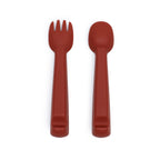 We Might Be Tiny Silicone Feedie Fork & Spoon Set We Might Be Tiny Silicone Feedie Fork & Spoon Set 
