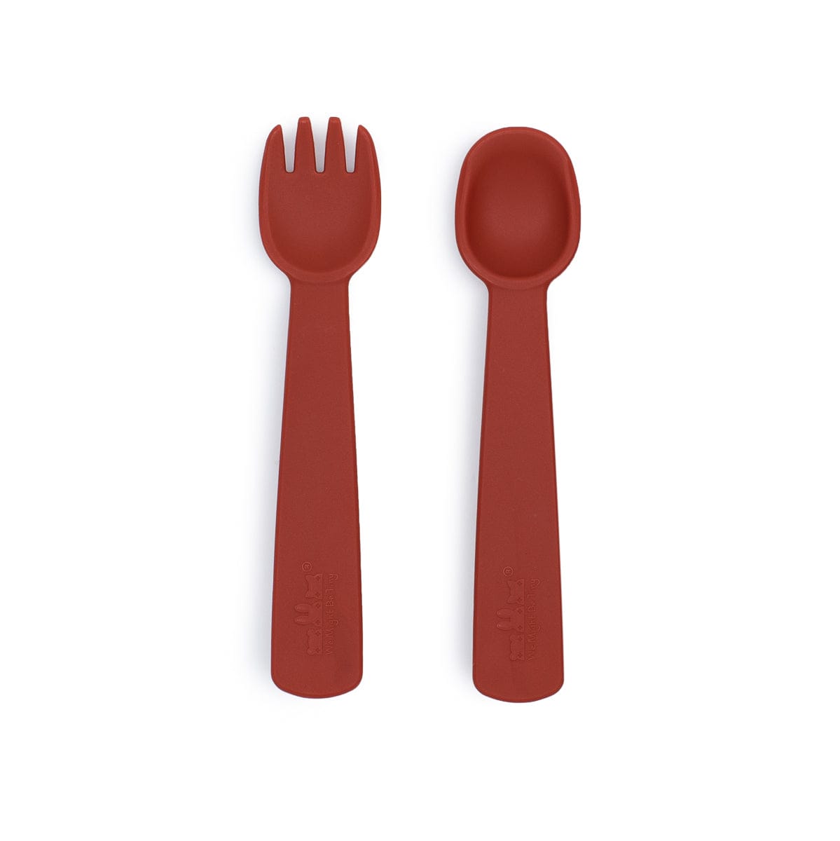 We Might Be Tiny Silicone Feedie Fork & Spoon Set We Might Be Tiny Silicone Feedie Fork & Spoon Set 
