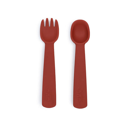 We Might Be Tiny Silicone Feedie Fork & Spoon Set We Might Be Tiny Silicone Feedie Fork & Spoon Set 