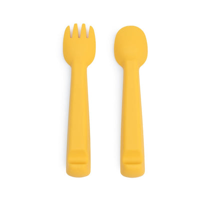 We Might Be Tiny Silicone Feedie Fork & Spoon Set We Might Be Tiny Silicone Feedie Fork & Spoon Set 