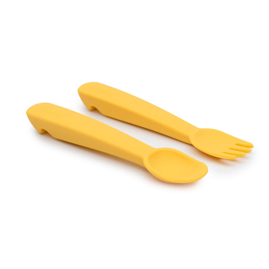 We Might Be Tiny Silicone Feedie Fork & Spoon Set We Might Be Tiny Silicone Feedie Fork & Spoon Set 