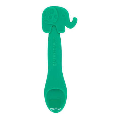 Marcus & Marcus Silicone Animal Baby Feeding Spoon Ollie Green Elephant MNMBB03-EP