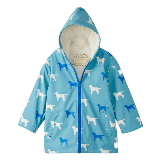 Hatley Friendly Labs Sherpa Lined Colour Changing Splash Jacket Hatley Friendly Labs Sherpa Lined Colour Changing Splash Jacket 