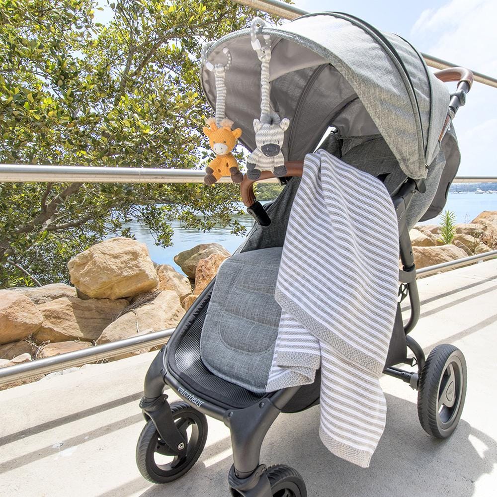Living Textiles Savanna Babies Stroller Toys - Giraffe And Zebra Living Textiles Savanna Babies Stroller Toys - Giraffe And Zebra 