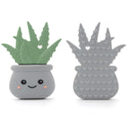 Glitter & Spice Aloe Plant Silicone Teether with Pacifier Clip Glitter & Spice Aloe Plant Silicone Teether with Pacifier Clip 