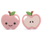 Glitter & Spice Apple Silicone Teether with Pacifier Clip Glitter & Spice Apple Silicone Teether with Pacifier Clip 
