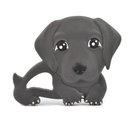 Glitter & Spice Wiener Dog Silicone Teether with Pacifier Clip Glitter & Spice Wiener Dog Silicone Teether with Pacifier Clip 