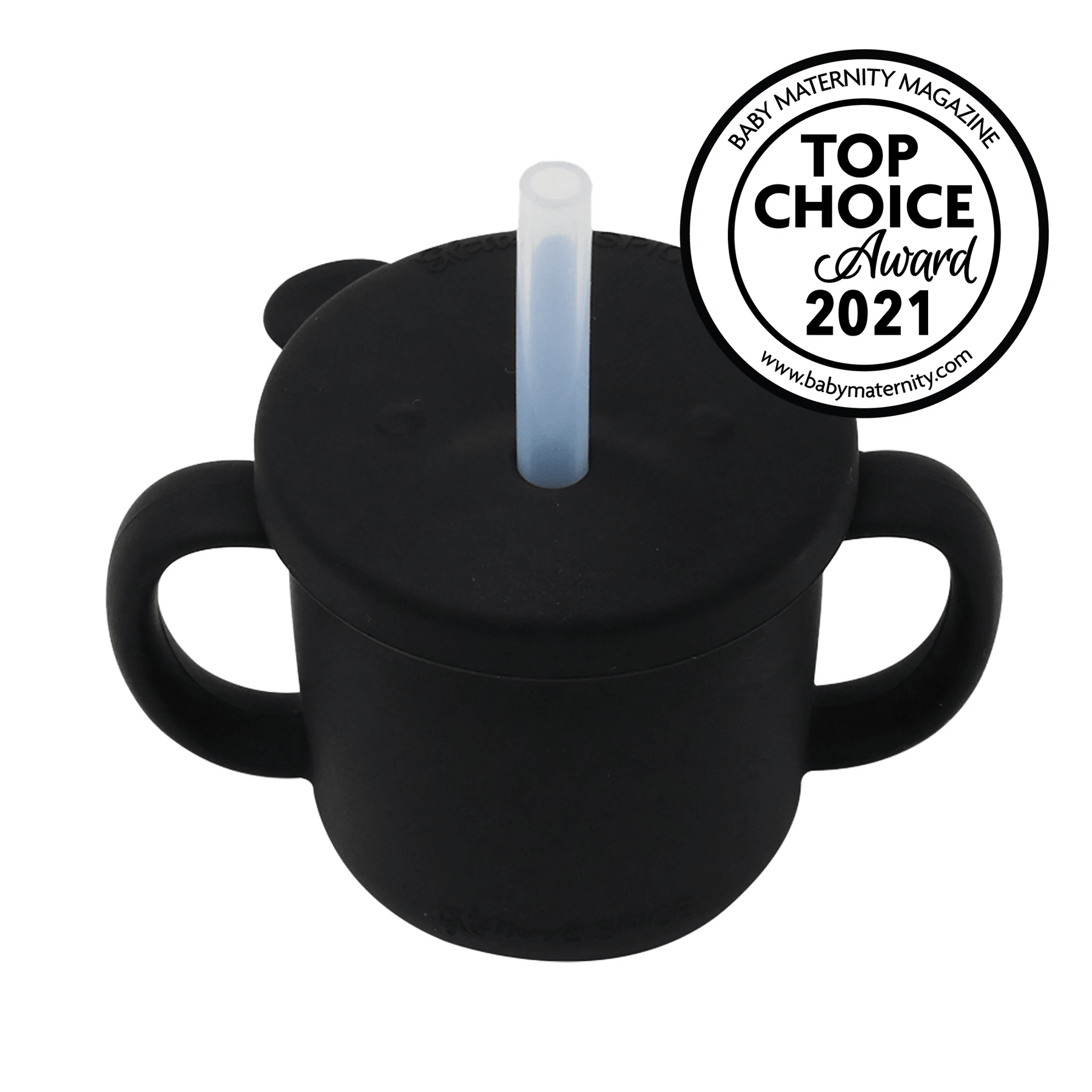 Glitter & Spice Grow with Me Silicone Bear Cup 150ml Black 