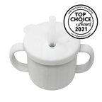 Glitter & Spice Grow with Me Silicone Bear Cup 150ml Marble 