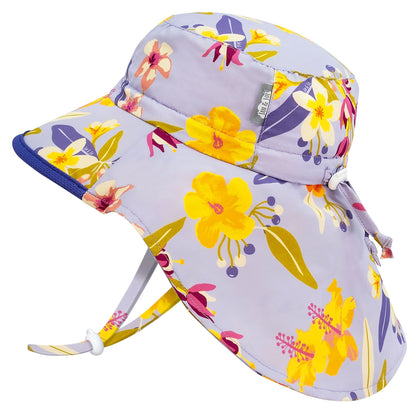 Jan & Jul Kids Gro-With-Me® Aqua-Dry Adventure UPF 50+ Sun Hats Tropical Bloom / XL (5-12Y) HAV0-TBL-XL