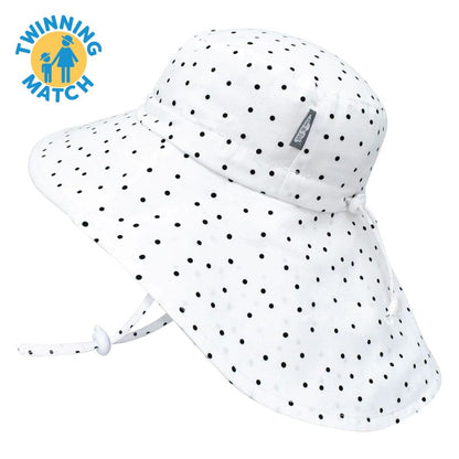 Jan & Jul Kids Gro-With-Me® Cotton Adventure UPF 50+ Sun Hats Dots / XL (5-12Y) HCA0-DOT-XL