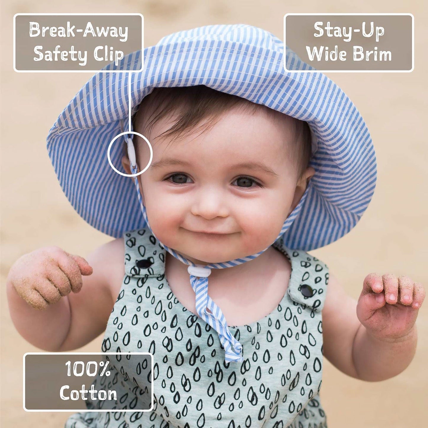 Jan & Jul Kids Gro-With-Me® Cotton Bucket UPF 50+ Sun Hats Jan & Jul Kids Gro-With-Me® Cotton Bucket UPF 50+ Sun Hats 