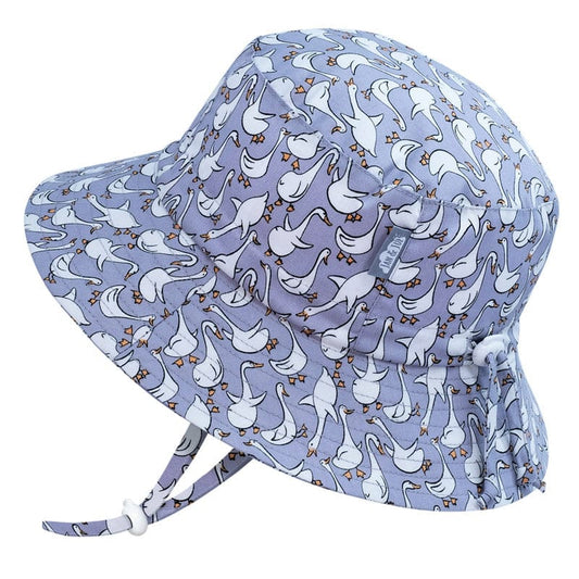 Jan & Jul Kids Gro-With-Me® Cotton Bucket UPF 50+ Sun Hats Goose / XL (5-12Y) HCB0-GOO-XL