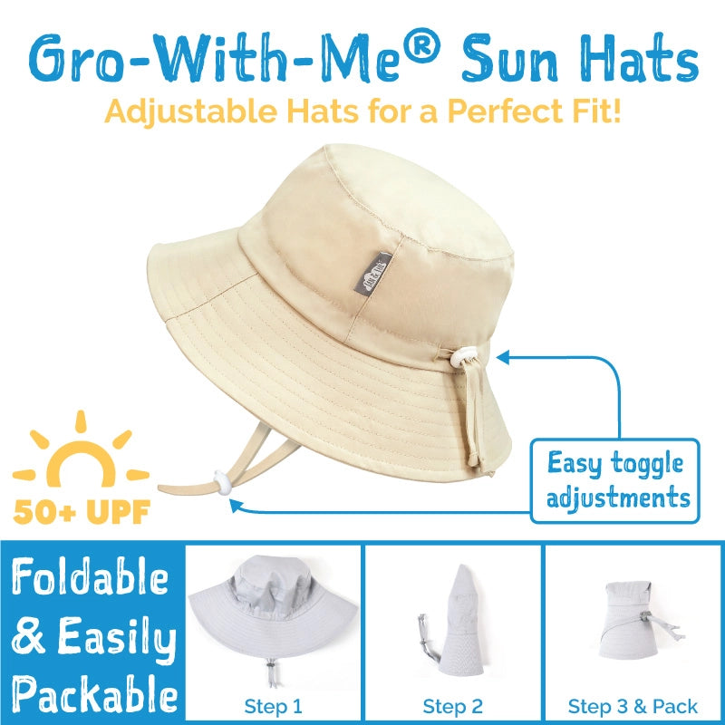 Jan & Jul Kids Gro-With-Me® Cotton Bucket UPF 50+ Sun Hats Jan & Jul Kids Gro-With-Me® Cotton Bucket UPF 50+ Sun Hats 