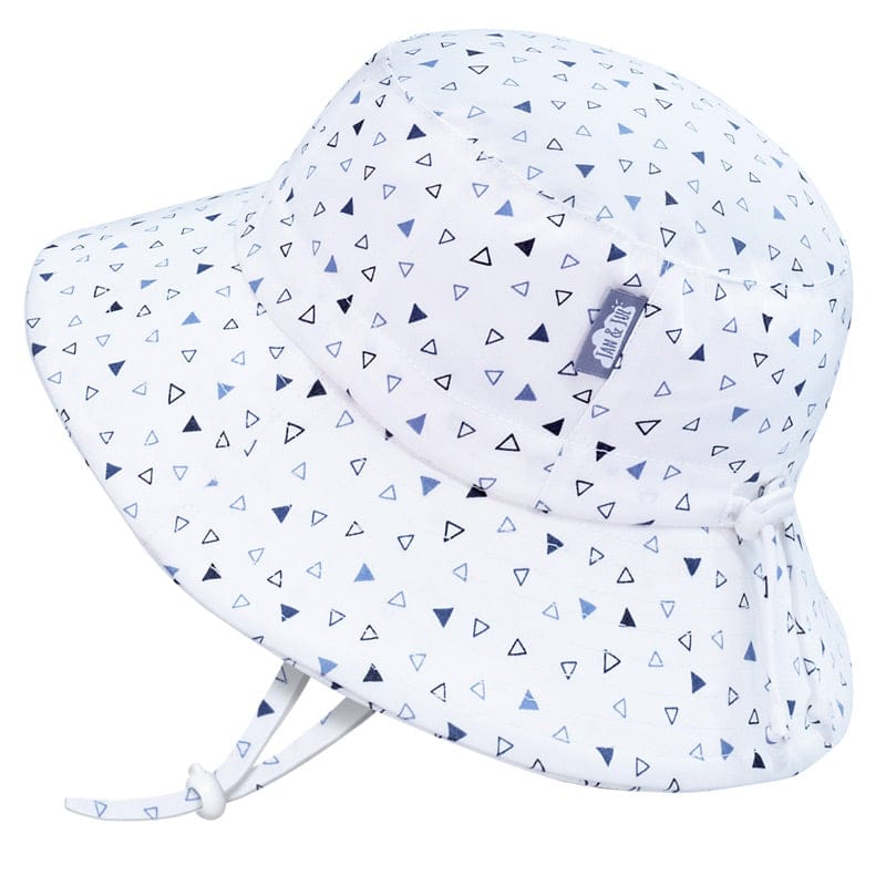 Jan & Jul Kids Gro-With-Me® Cotton Bucket UPF 50+ Sun Hats Triangles / XL (5-12Y) HCB0-TRI-XL