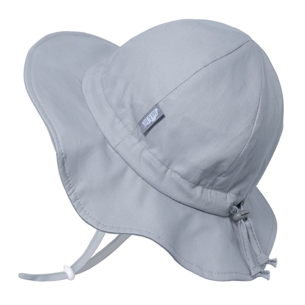 Jan & Jul Kids Gro-With-Me® Cotton Floppy UPF 50+ Sun Hats Grey / XL (5-12Y) HCF0-GRA-XL