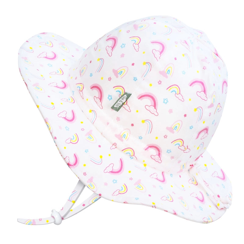 Jan & Jul Kids Gro-With-Me® Cotton Floppy UPF 50+ Sun Hats Rainbow / XL (5-12Y) HCF0-RBW-XL