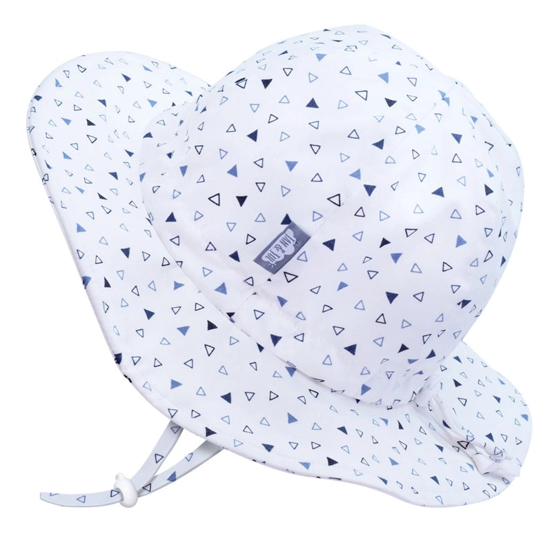 Jan & Jul Kids Gro-With-Me® Cotton Floppy UPF 50+ Sun Hats Triangles / XL (5-12Y) HCF0-TRI-XL