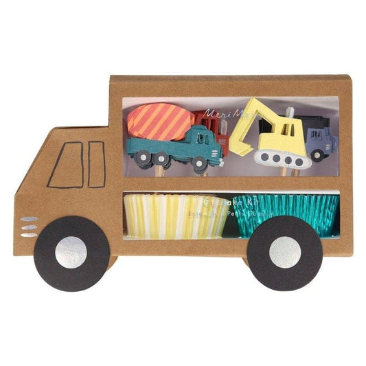 Meri Meri Construction Cupcake Kit (set of 24 toppers) Meri Meri Construction Cupcake Kit (set of 24 toppers) 
