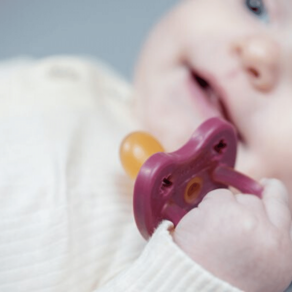 Hevea Pacifier - Ruby Red Hevea Pacifier - Ruby Red 