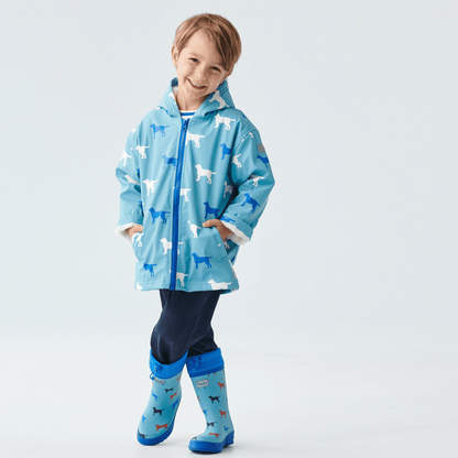 Hatley Friendly Labs Sherpa Lined Colour Changing Splash Jacket Hatley Friendly Labs Sherpa Lined Colour Changing Splash Jacket 
