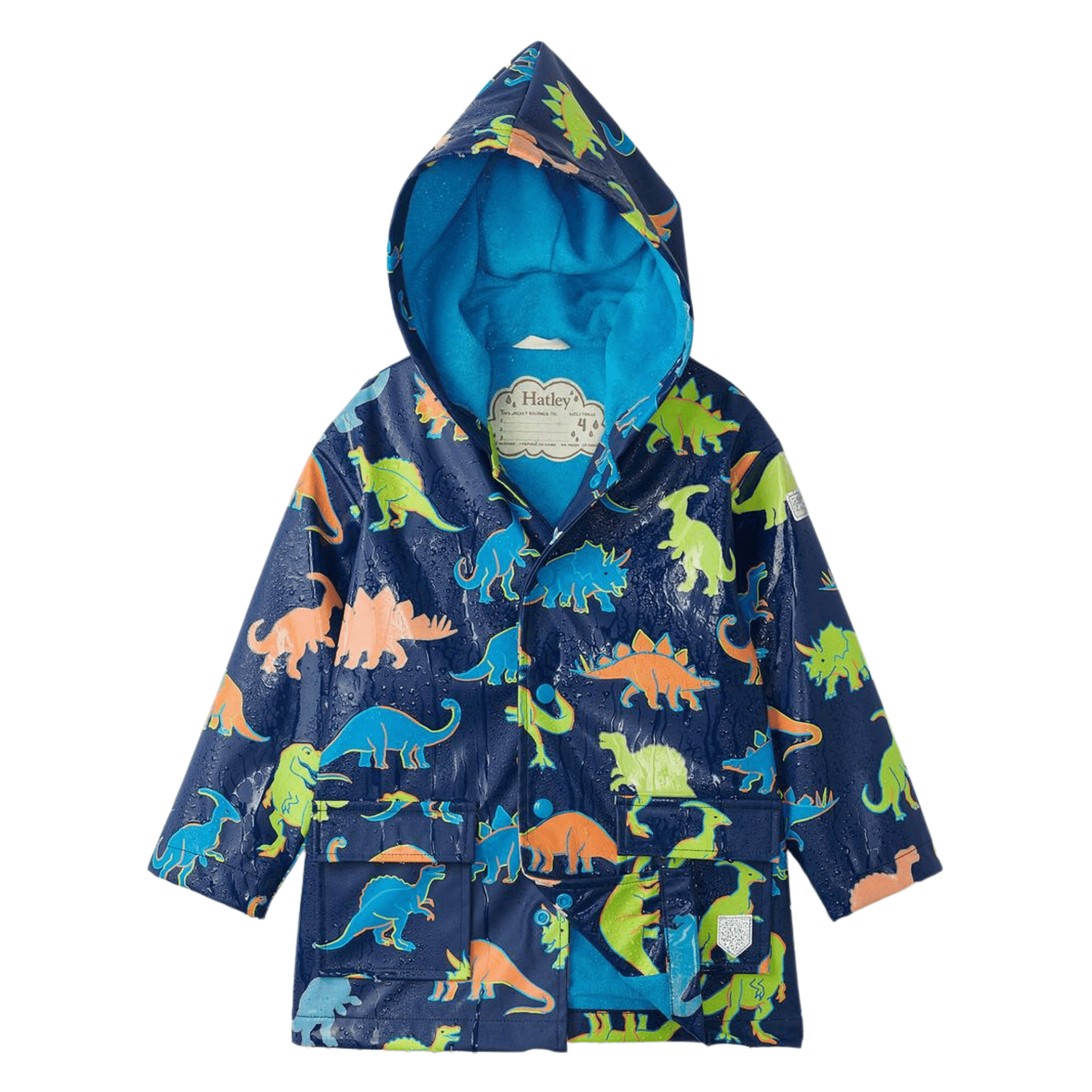 Hatley Linework Dinos Colour Changing Raincoat Hatley Linework Dinos Colour Changing Raincoat 