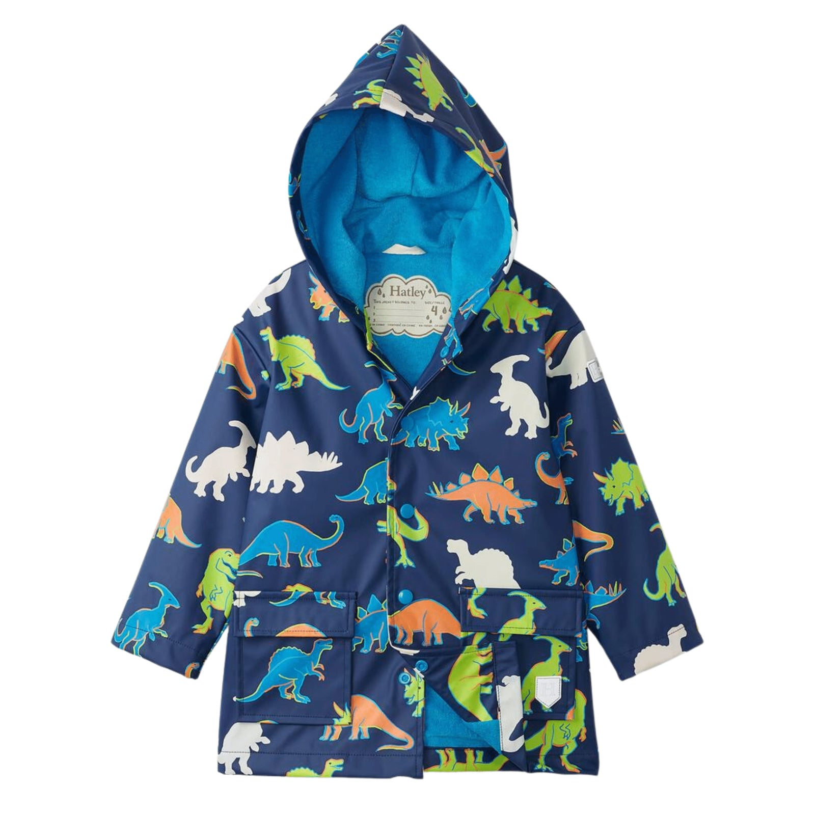 Hatley Linework Dinos Colour Changing Raincoat Hatley Linework Dinos Colour Changing Raincoat 