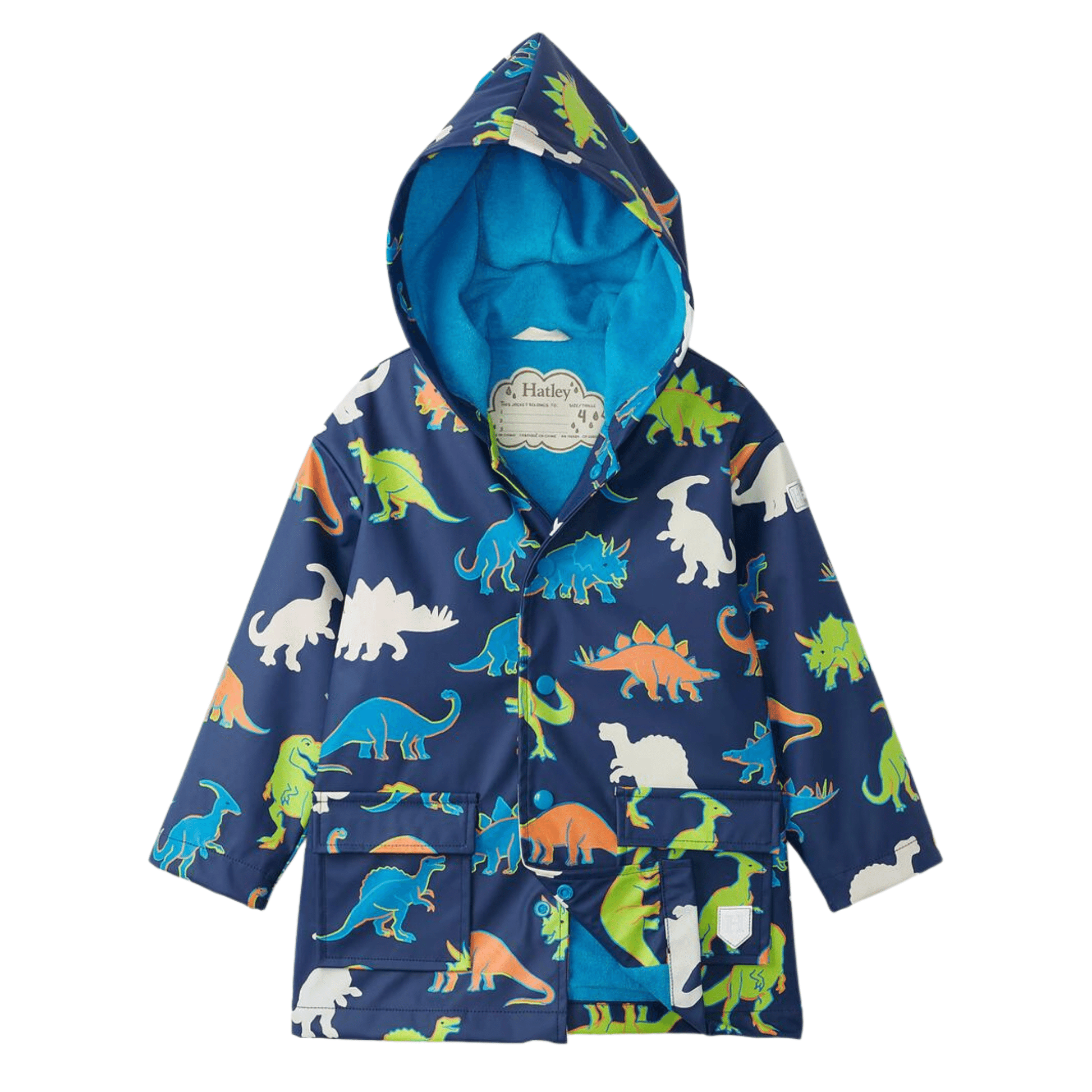 Hatley Linework Dinos Colour Changing Raincoat Hatley Linework Dinos Colour Changing Raincoat 
