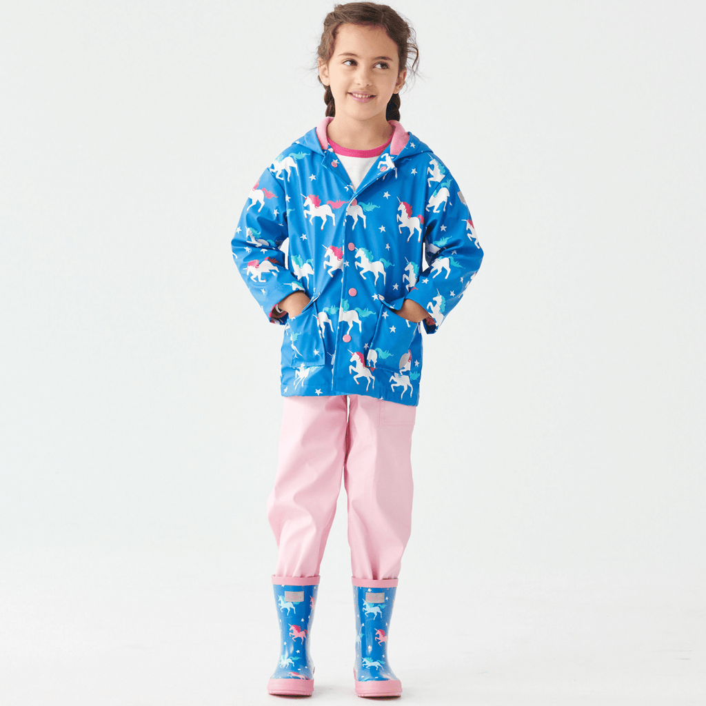 Hatley Twinkle Unicorns Colour Changing Raincoat Hatley Twinkle Unicorns Colour Changing Raincoat 