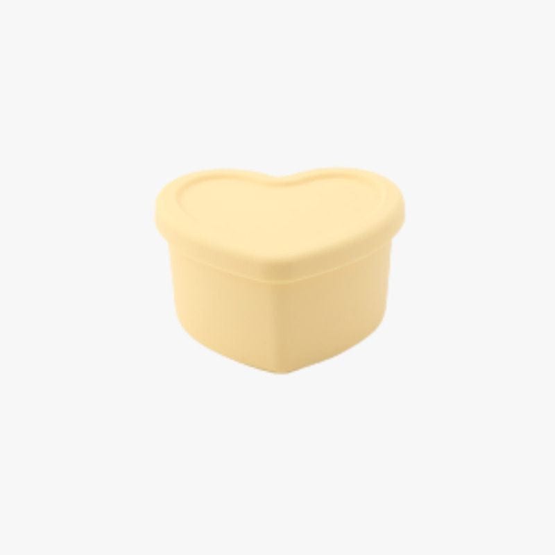 Loveat Heart Silicone Container 250ml Butter Yellow 