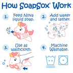 SoapSox Nova the Unicorn Bath Toy Sponge SoapSox Nova the Unicorn Bath Toy Sponge 