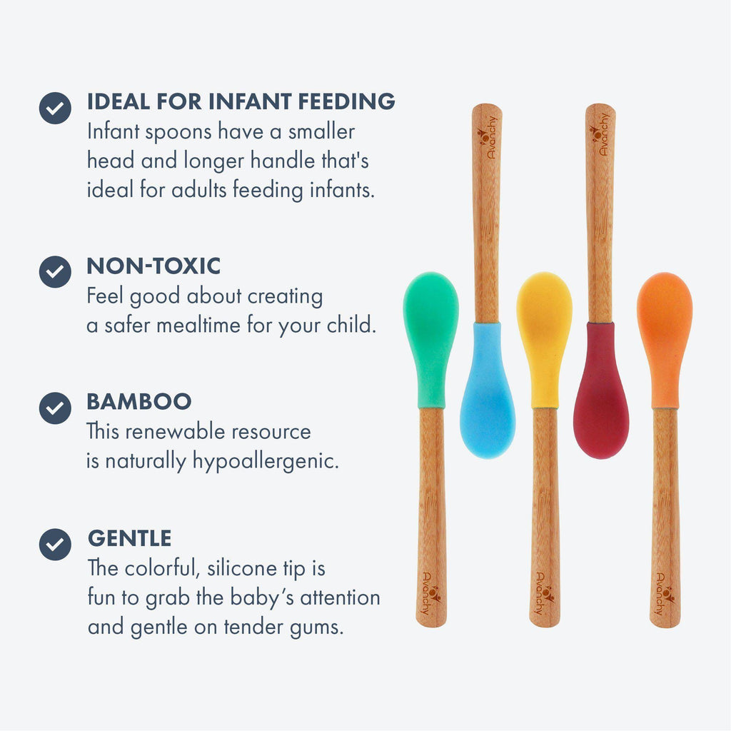 Avanchy Bamboo Infant Spoons Avanchy Bamboo Infant Spoons 