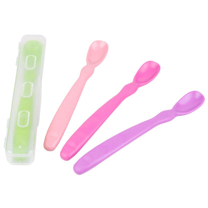 Re-Play Infant Spoons 4 Pack Green-Purple-Baby Pink-Bright Pink RP-BSpoon-GrePplBaPBrP