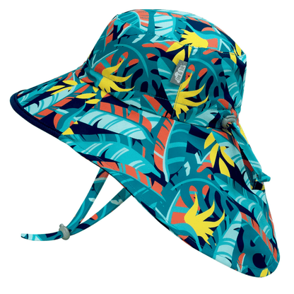 Jan & Jul Kids Gro-With-Me® Aqua-Dry Adventure UPF 50+ Sun Hats Tropical / XL (5-12Y) HAV0-TRO-XL