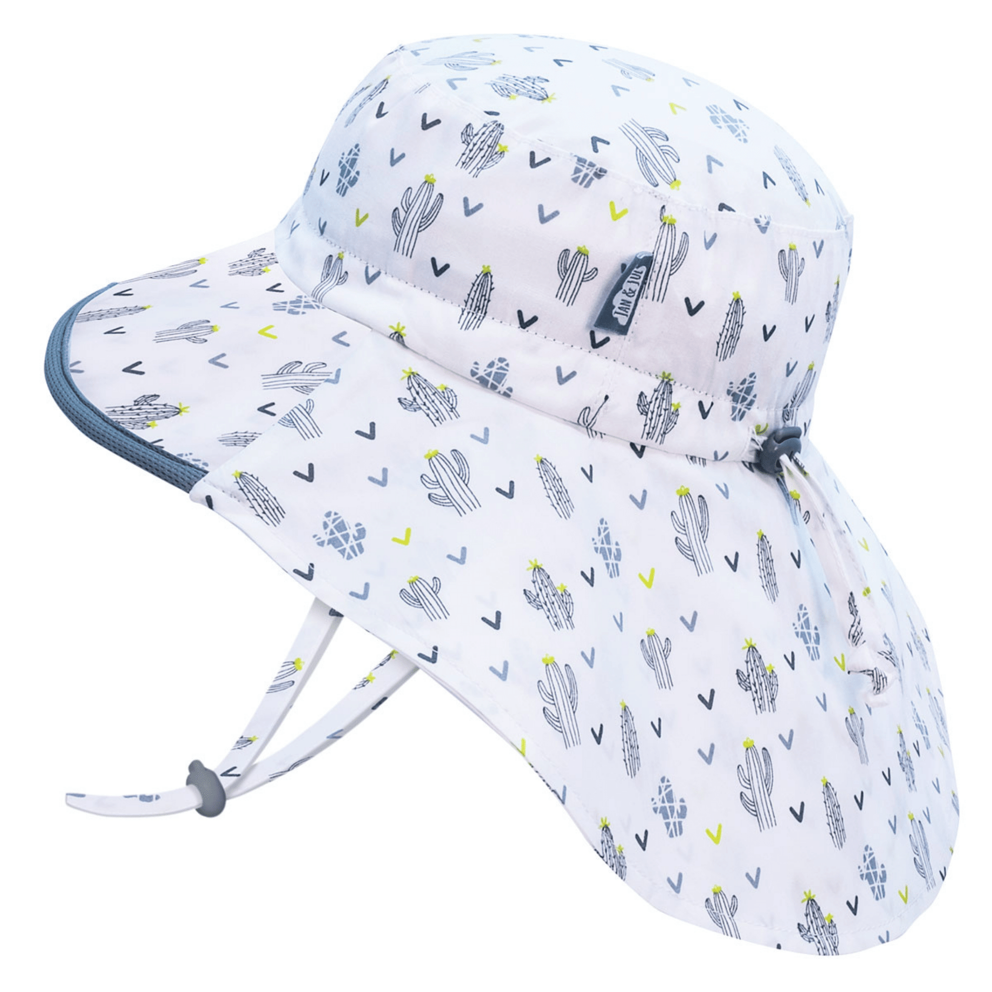 Jan & Jul Kids Gro-With-Me® Cotton Adventure UPF 50+ Sun Hats Cactus / XL (5-12Y) HCA0-CAC-XL
