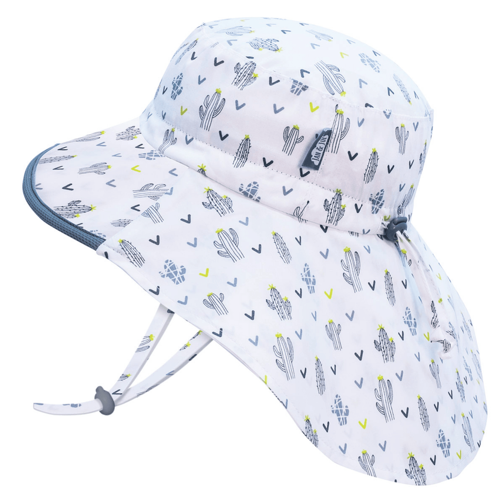 Jan & Jul Kids Gro-With-Me® Cotton Adventure UPF 50+ Sun Hats Cactus / XL (5-12Y) HCA0-CAC-XL