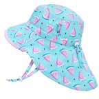 Jan & Jul Kids Gro-With-Me® Cotton Adventure UPF 50+ Sun Hats Watermelon / XL (5-12Y) HCA0-WTM-XL